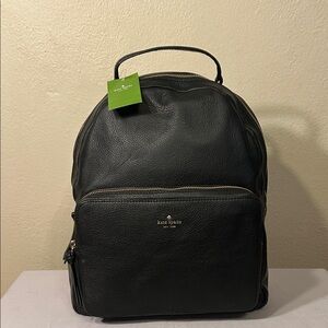 Kate Spade Men’s or Women’s Black Pebbled Leather Backpack